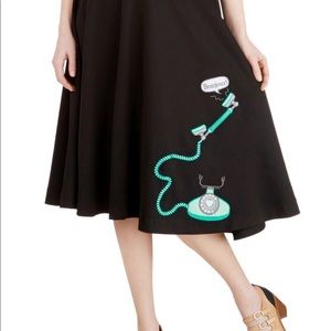 NWOT Bea&Dot by Modcloth telephone skirt